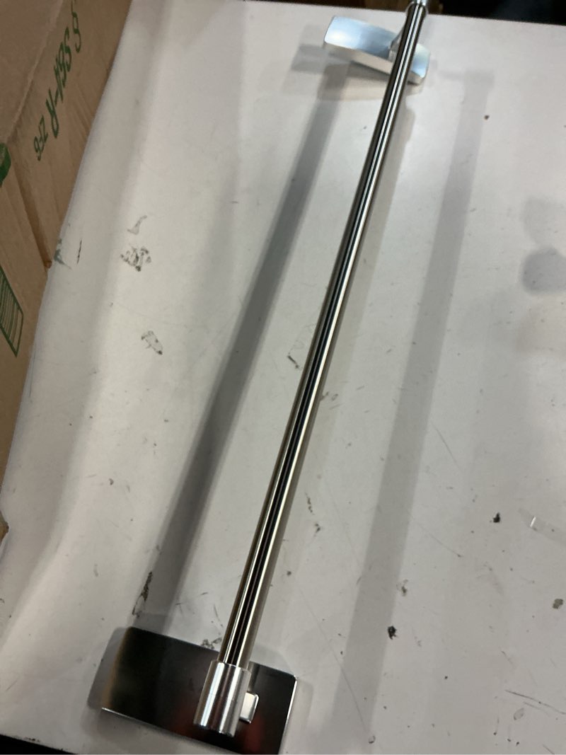 Condition photo showing Good Condition for command bath satin nickel towel bar with water resistant command strips, bathroom organizer, 24 in bar length holds up to 10 lbs