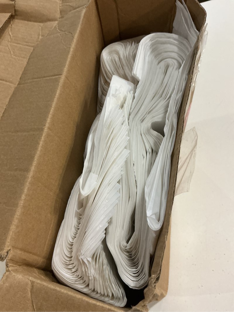 Condition photo showing Good Condition for maitys 100 pcs 18"x18" white plastic bags with handles large merchandise shopping bags for small business, retail, boutique stores, gifts 18 x 18 inches white 100