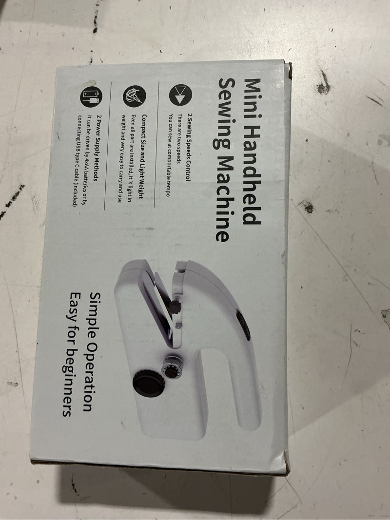 Condition photo showing Good Condition for Portable Handheld Sewing Machine for Beginners – Mini Stitching Tool with 2 Speed Modes, USB & Battery Powered, Perfect for Quick Fixes, On-the-Go Repairs & DIY Fabric Projects
