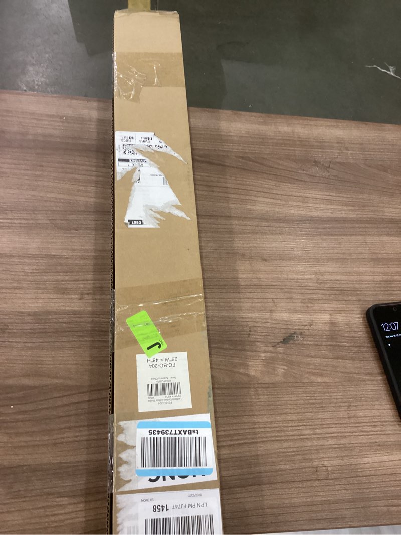 Condition photo showing Good Condition for LazBlinds Cordless Cellular Shades, Blackout Privacy Honeycomb Shades for Home, Thermal Insulation Noise Reduction Blinds for Windows, 29'' W x 48'' H, White Blackout-white 29'' W x 48'' H