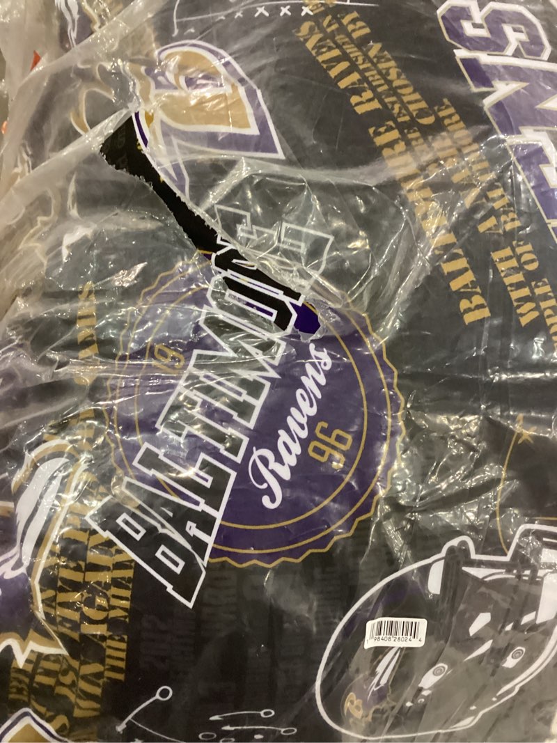 foco baltimore ravens nfl printed plush body pillow