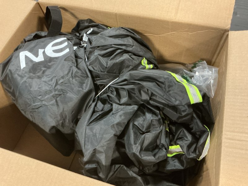 Condition photo showing Good Condition for Neverland ATV Cover, Waterproof Heavy Duty 4 Wheeler Cover with Buckle, Dustproof Anti UV Windproof All Weather Outdoor Storage Quad Cover for Polaris Sportsman Yamaha Honda Coleman Green & Black XL-82.7''L x 47.2''W x 45.2''H