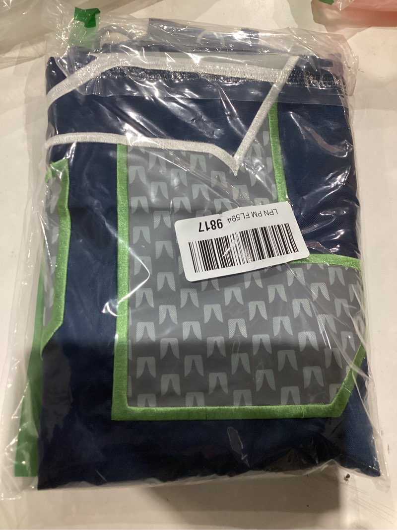 Condition photo showing As Is for Party Animal NFL Seattle Seahawks "12th Man" Applique Banner Flag - Indoor/Outdoor Flag, 44" x 28"