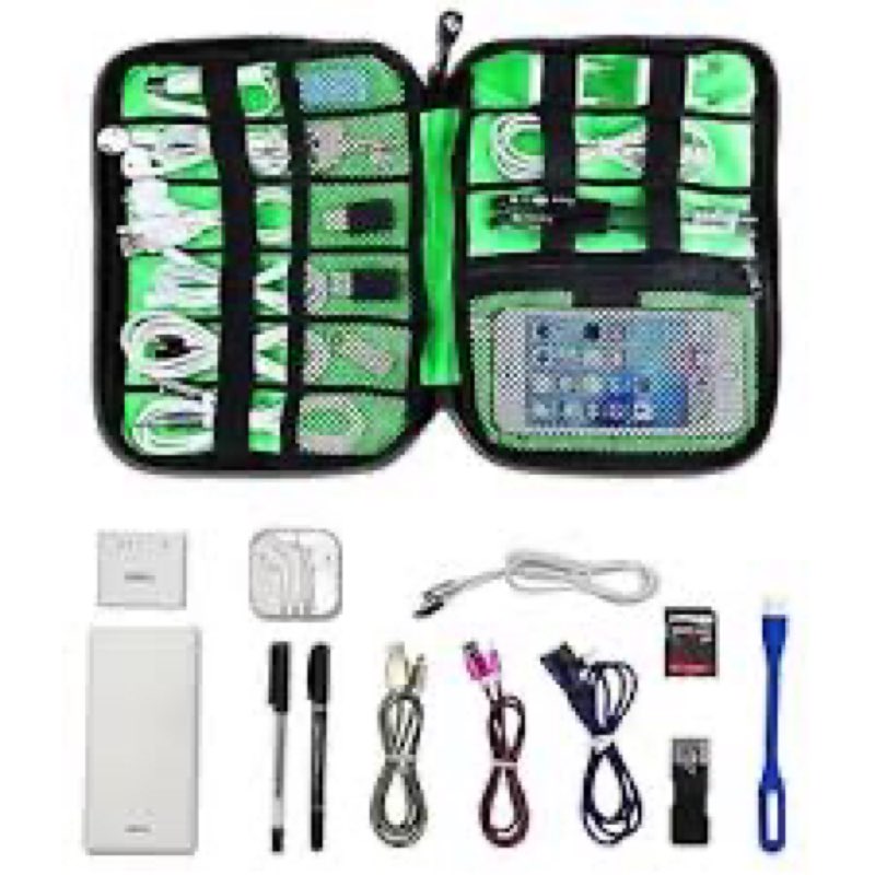 Assortment of loose electronics headphone 