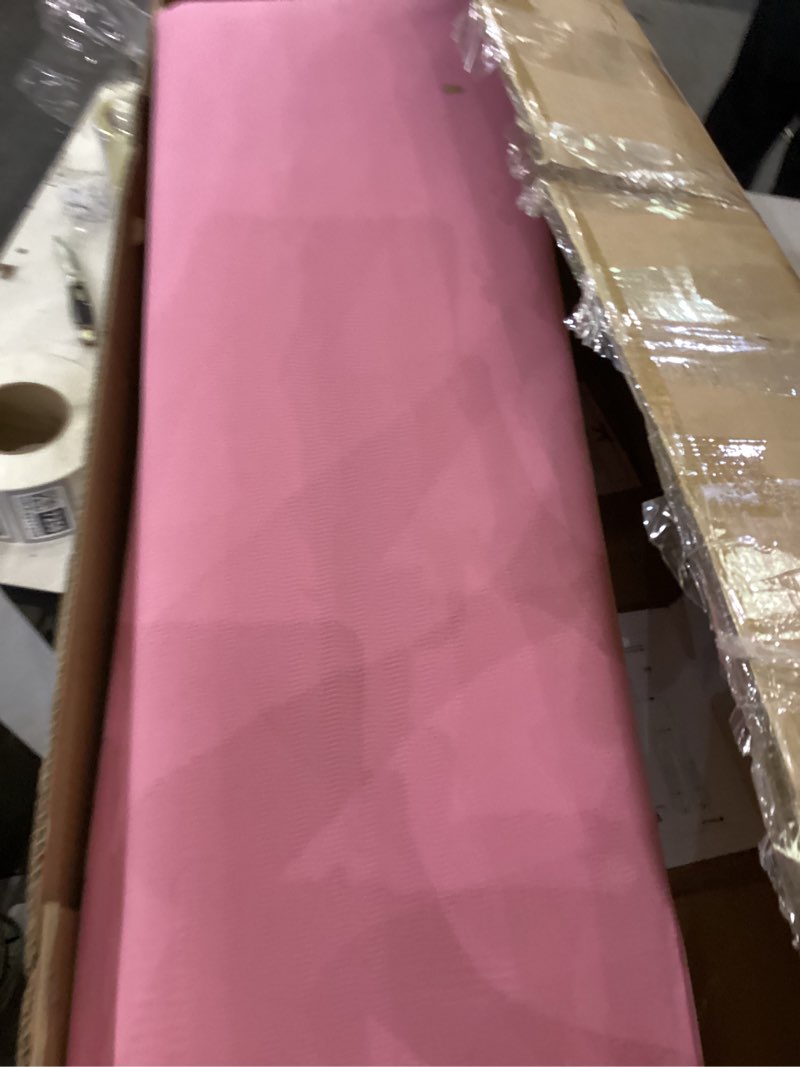 Condition photo showing As Is for Tepemccu Expandable Gymnastics Bars, Adjustable Height Gymnastic Horizontal Bars, Children Folding Training Bar for Kids Pink with mat