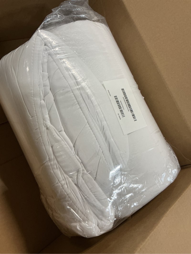 Condition photo showing Good Condition for BEDLORE 4 Inch Memory Foam Mattress Topper Full,2-in-1 Dual Layer Design (2" Gel Memory Foam + 2" Plush Pillow Top Cover) Mattress Topper Medium-Firm,Pressure Relief & Back Pain Support(White) White Full