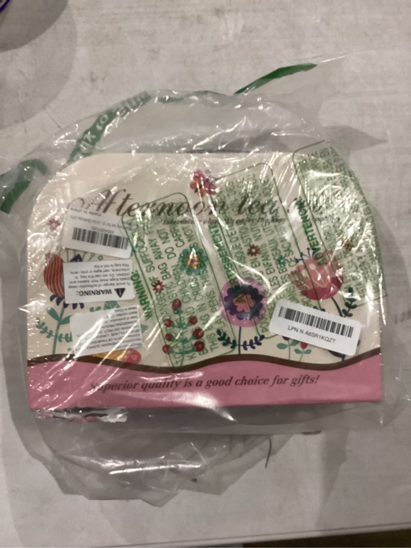 Condition photo showing New/Like New for Tea Party Set for Little Girls, 49PCS Princess Tea Time Toys Including Tea Set Dessert Carrying Case, Kids Kitchen Pretend Playset, Montessori Toys for Toddlers 3 - 8 Year Old Girl Birthday Gifts Flower Tea Party Set