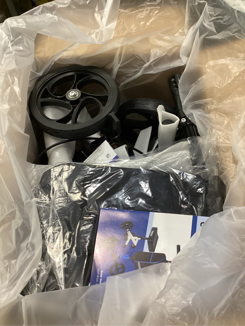 Condition photo showing New/Like New for Knee Scooter?Knee Scooter for Adults for Foot Surgery?Knee Walker for Foot Injuries Compact Crutch Alternative with Dual Braking System (Blue)