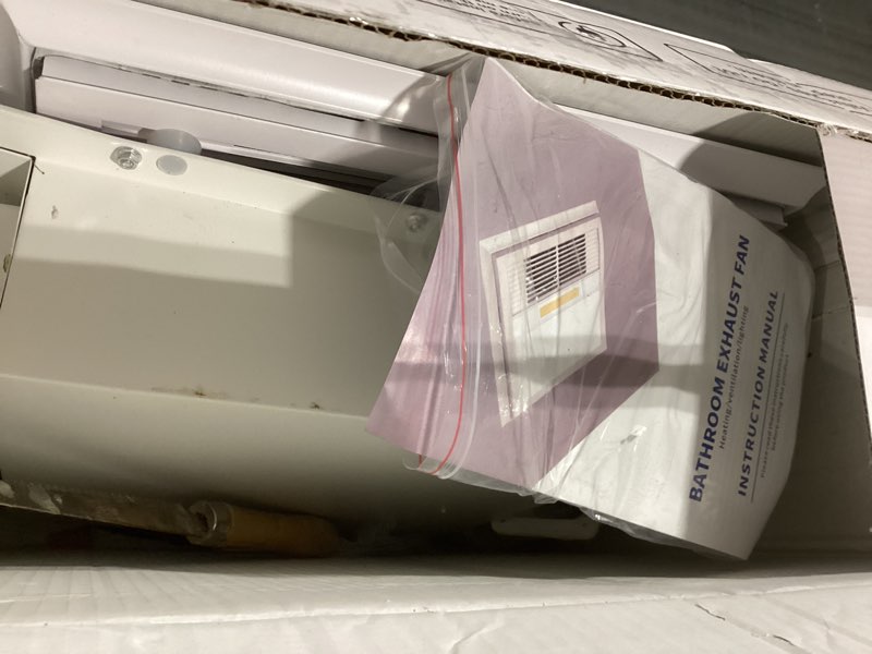 Condition photo showing Good Condition for 4 in 1 Bathroom Exhaust Fan with Heater and Light, 2800W Heater, 211CFM, 5-Color Mood Lighting, Low Noise, with Wall Control for Bathroom and Toilet