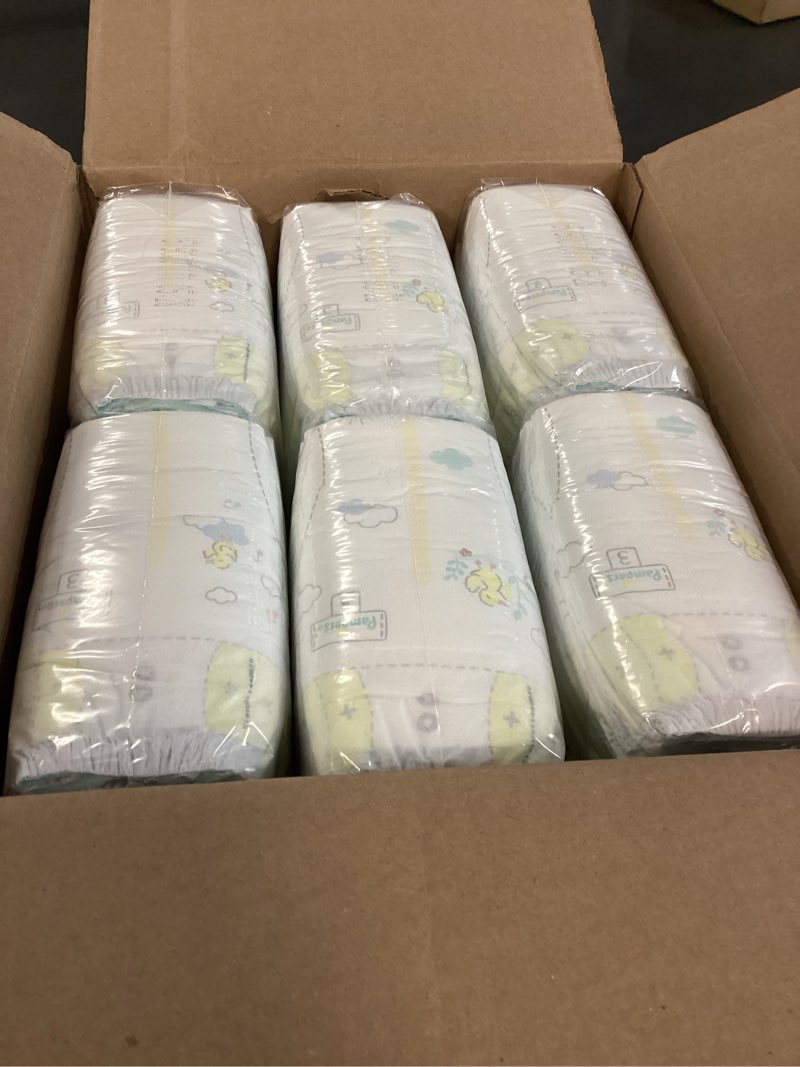 Condition photo showing New/Like New for Pampers Swaddlers Diapers, Size 3 (13-26 lbs), 168 Count, Absorbent, Keeps Baby Dry and Comfortable, Skin Safe Disposable Baby Diaper Size 3 168