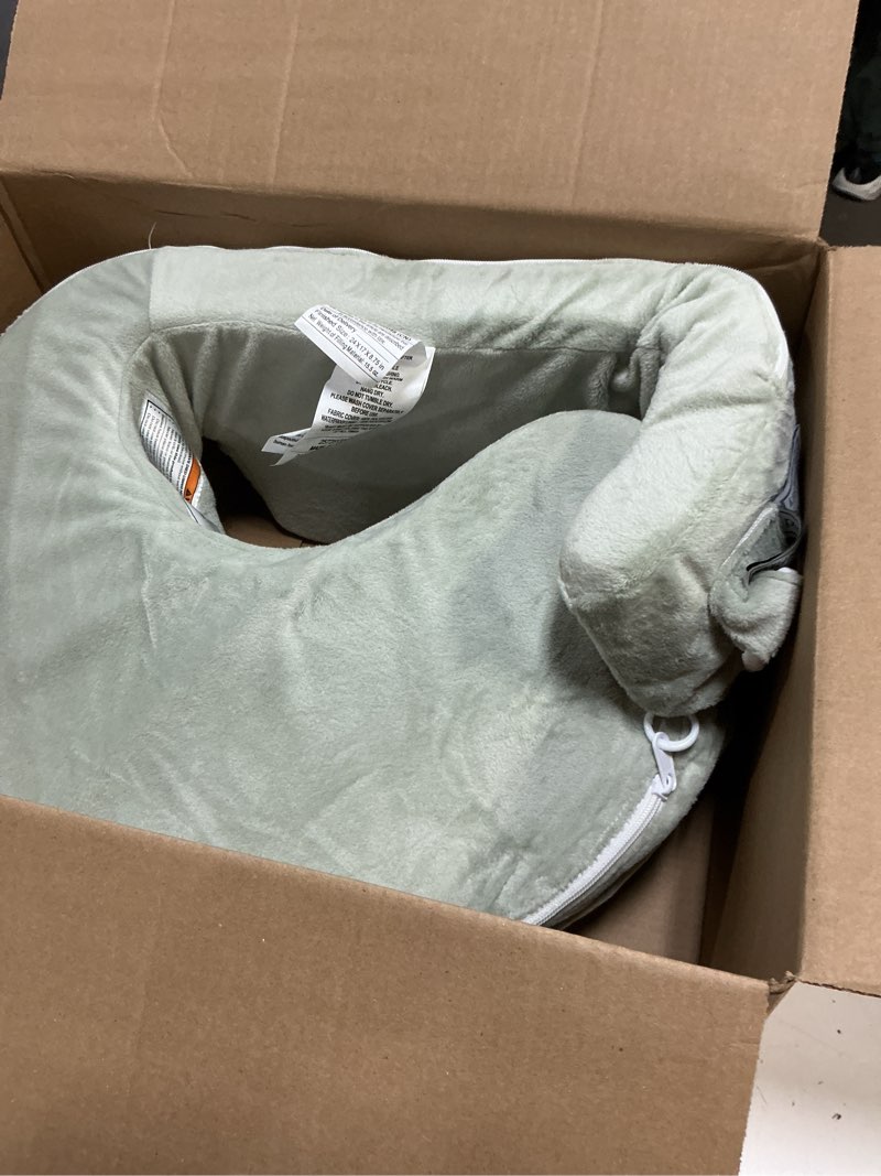 Condition photo showing As Is for my brest friend super deluxe nursing pillow - enhanced comfort & ergonomic breastfeeding pillow for ultimate support for mom & baby - adjustable and with handy side pocket, platinum platinum super deluxe