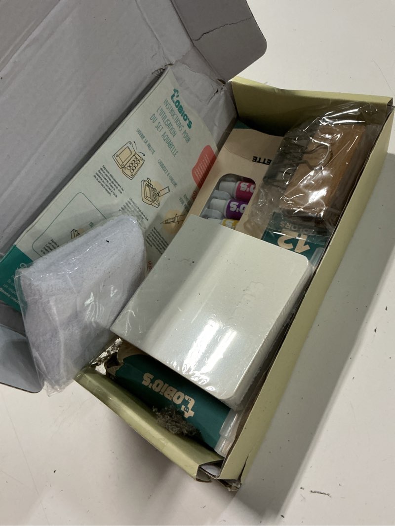Condition photo showing New/Like New for watercolor kit, 2026 new mini watercolor set with a picture book & wrist towels, mini watercolors paint set for adult with 12/24 color paints (walnut-8 grids) 1 count (pack of 1)