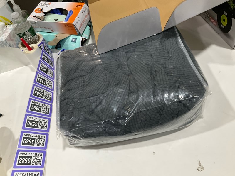 Condition photo showing Good Condition for easy-going stretch 4 seater sofa slipcover 1-piece sofa cover furniture protector couch soft with elastic bottom for kids, polyester spandex jacquard fabric small checks dark gray xx-large sofa dark gray