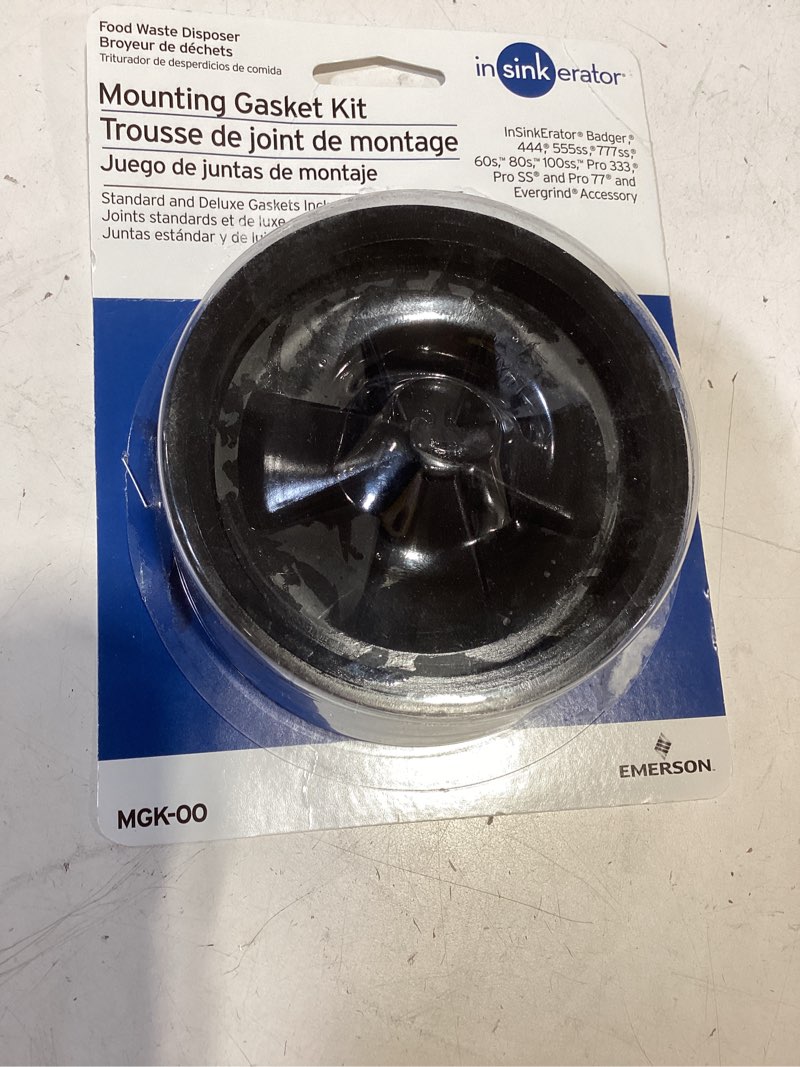 Condition photo showing Good Condition for mounting gasket kit for insinkerator badger & evolution septic assist garbage disposal (2-pack)