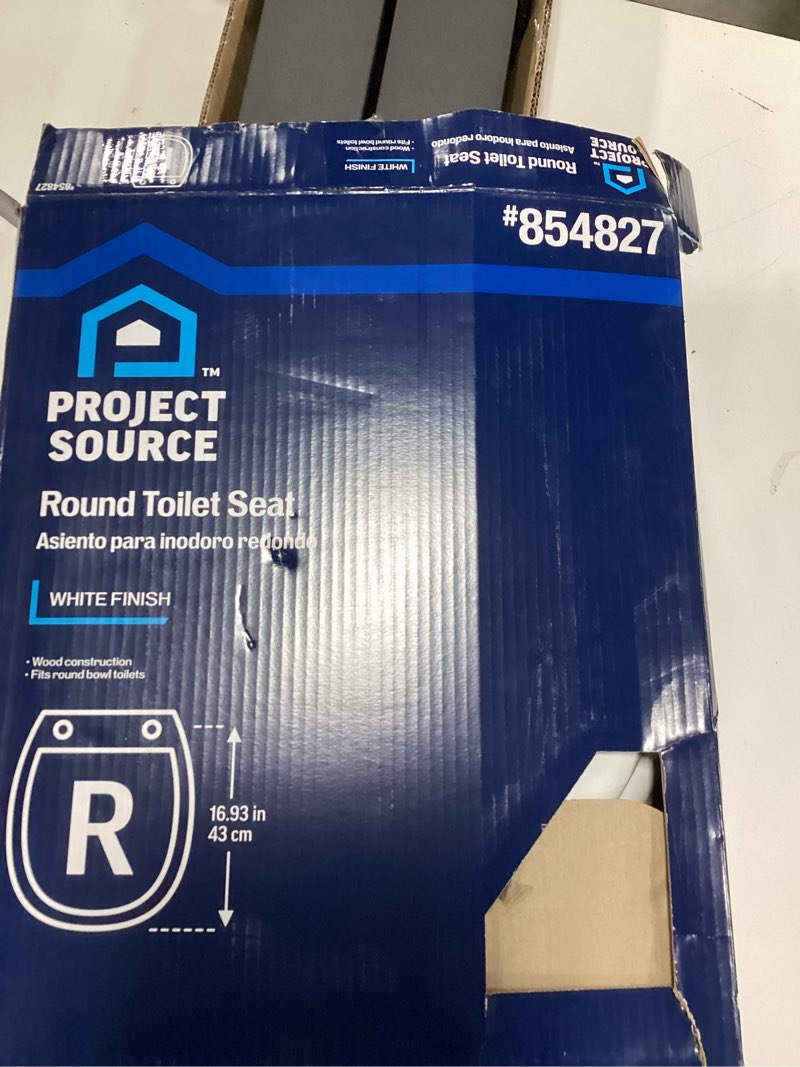 project source wood white round toilet seat