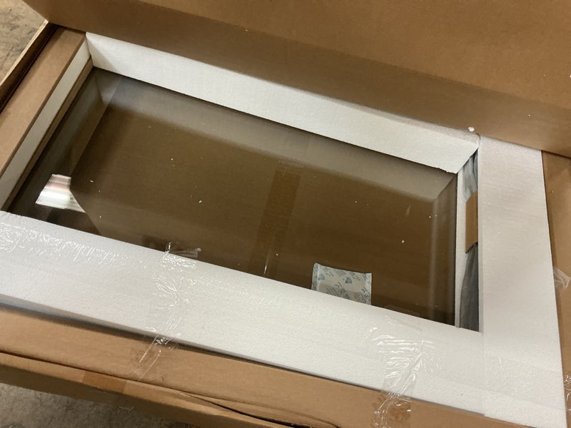 Condition photo showing New/Like New for DreamLine Alliance Pro BG 56-60 in. W x 70 3/8 in. H Semi-Frameless Sliding Shower Door in Matte Black and Clear Glass