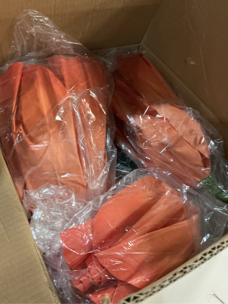 Condition photo showing Good Condition for 5.6 ft large paper artificial flowers – giant flowers for decoration indoor/outdoor, giant paper flowers for garden wedding, hotel, office, shop window, photography props,orange