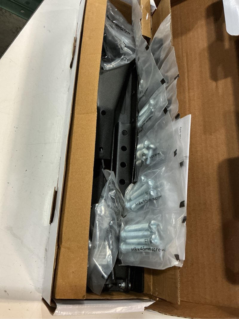 Condition photo showing Good Condition for onn. tabletop tv stand for 37" to 70" tvs, holds up to 110 lbs, black- metal legs for tabletop, dresser, cabinet
