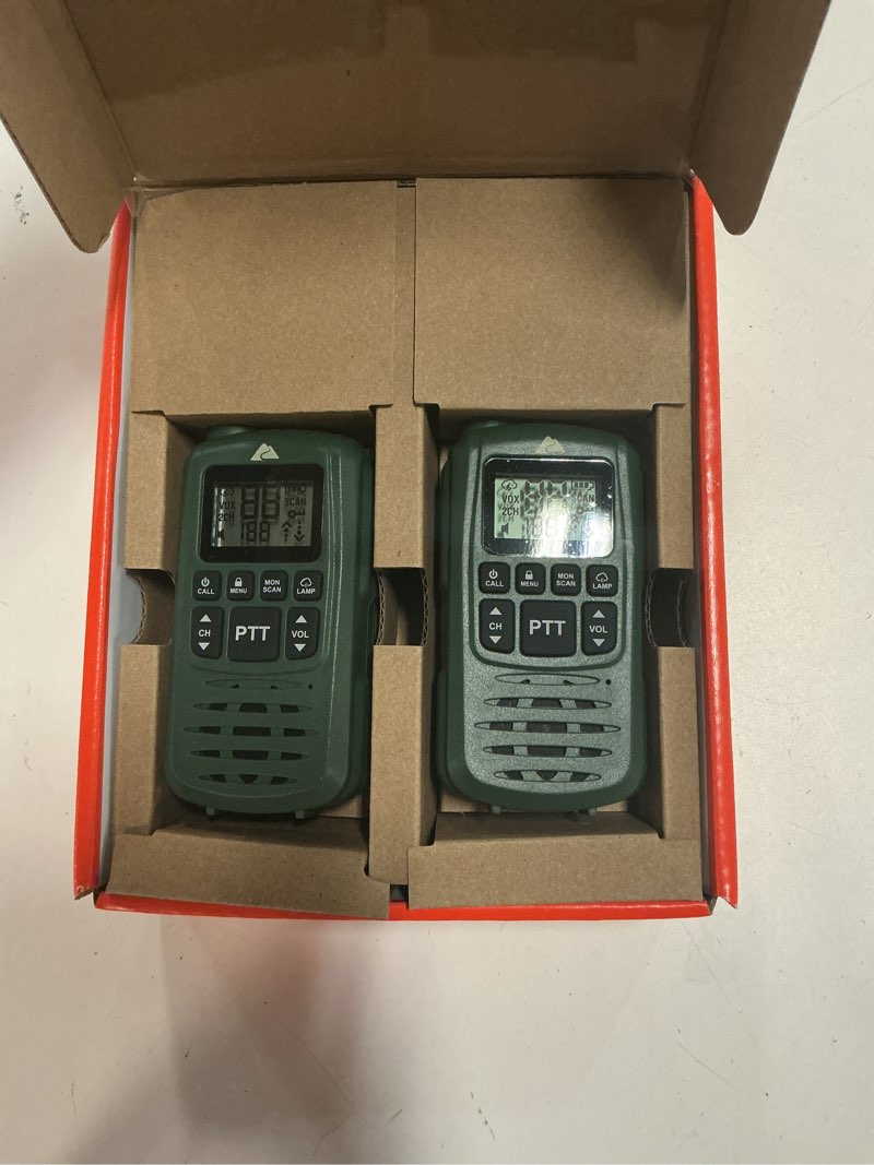 Condition photo showing Good Condition for ozark ipx4 weatherproof 22-channel two-way walkie talkies, 2 pack