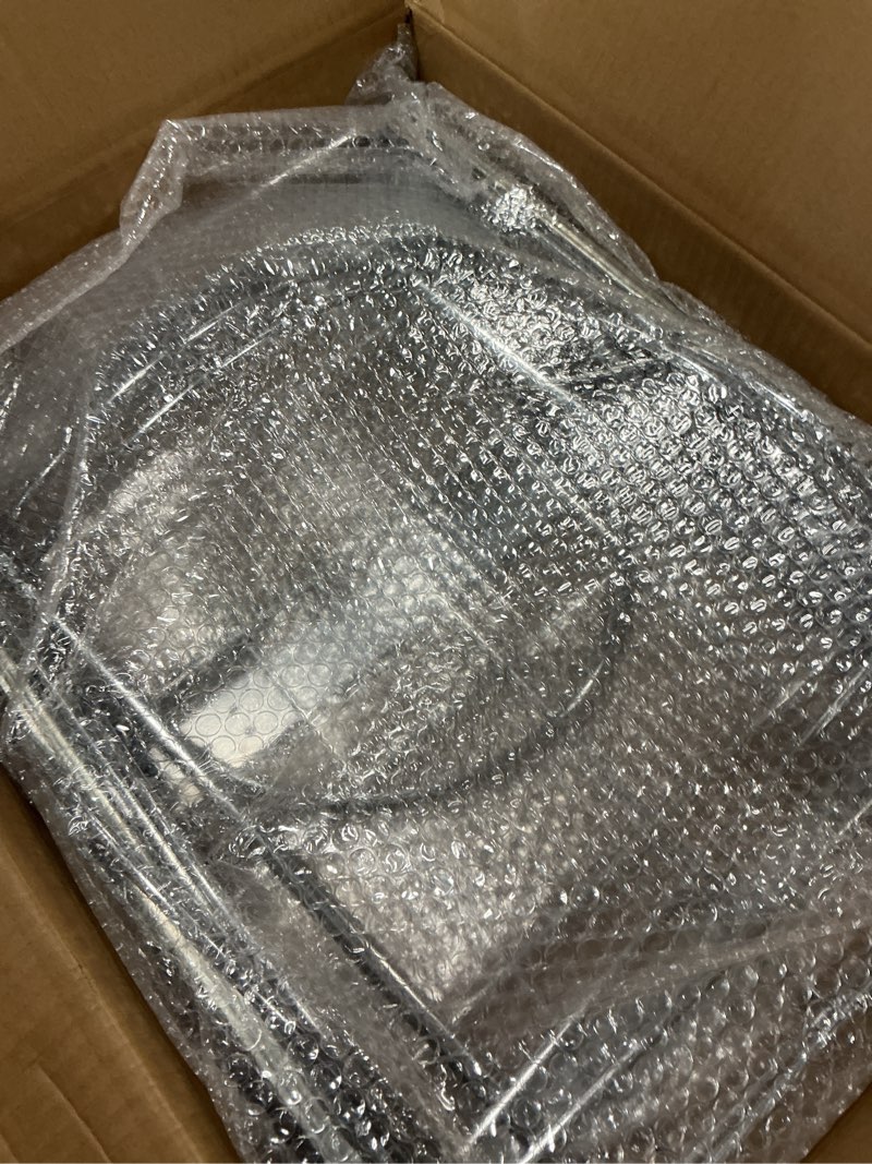 Condition photo showing New/Like New for ANASTA Dual Pull Out Trash Can Under Cabinet Rack, No Can Included, Under Sink Trash Can Pull Out Holds Double 7-9 Gal/2 * 35 Qt Recycle Bin Garbage Can Combo, Inside Cabinet Size ?16''W 22" D 17''H Silver-No Trash Can Included