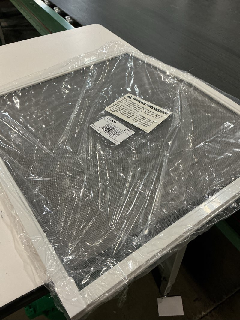Condition photo showing New/Like New for prime-line mp16617 window screen, 20-1/8 to 37-3/16 in. (adjustable width) x 18-3/16 in. (single pack)