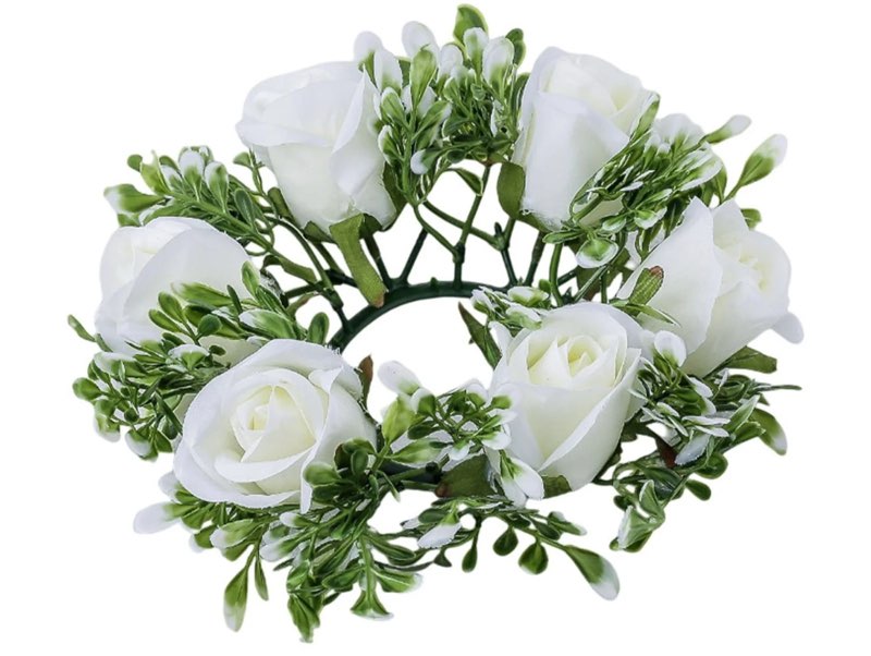 faux flower wreath