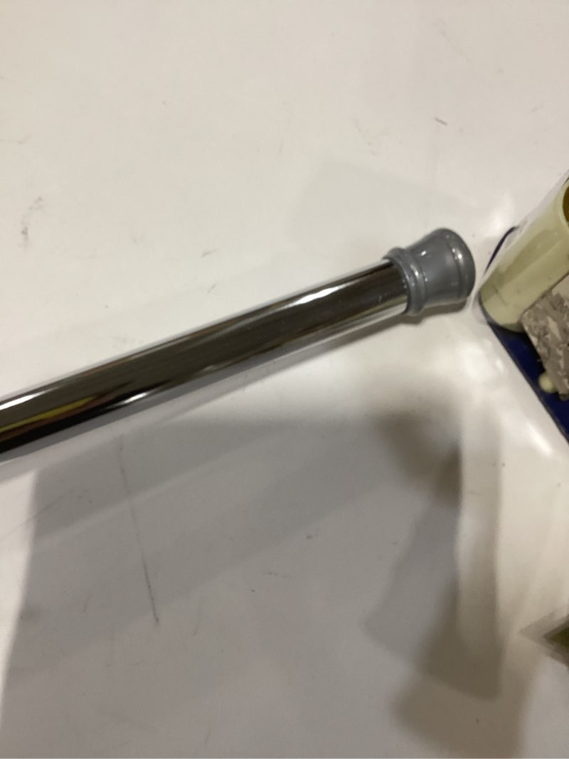 Condition photo showing Good Condition for Tension Curtain Rod | Spring Loaded | Adjustable Expandable 42”-76” | Bathroom Shower Rod | Closet Pole | Room Divider | No Rust | No Drilling | Chrome Silver