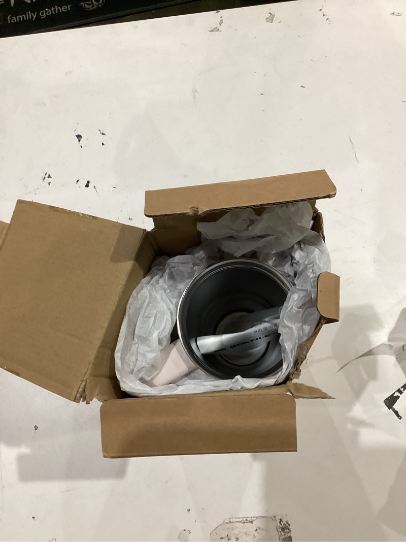 Condition photo showing As Is for STANLEY Quencher ProTour Flip Straw Tumbler with Leakproof Lid | Built-In Straw & Handle | Cupholder Compatible for Travel | Insulated Stainless Steel Cup | BPA-Free 30 Ounces Rose Quartz