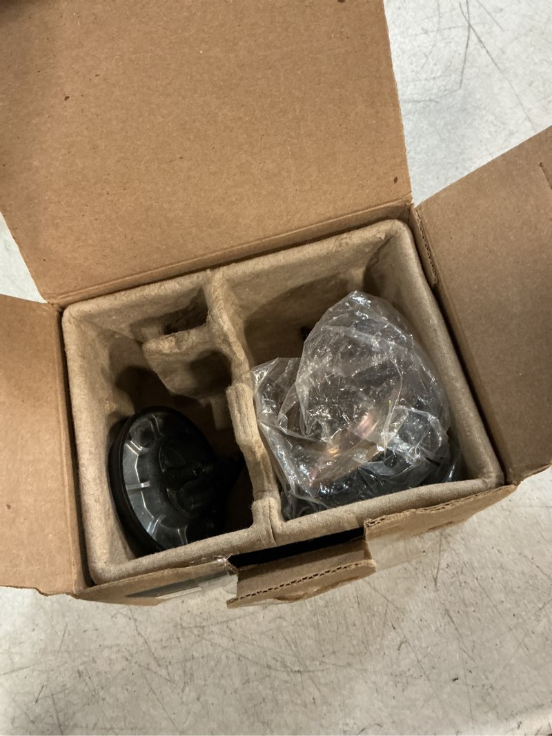 Condition photo showing As Is for schlage b81 622 deadbolt with standard trim, non-keyed one sided deadbolt, highest residential security, matte black matte black w/exterior plate