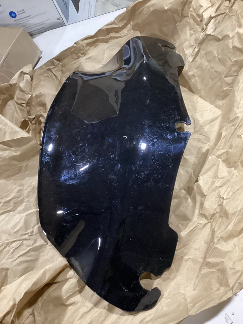 Condition photo showing As Is for Similar Black Motorcycle Windshield Windscreen