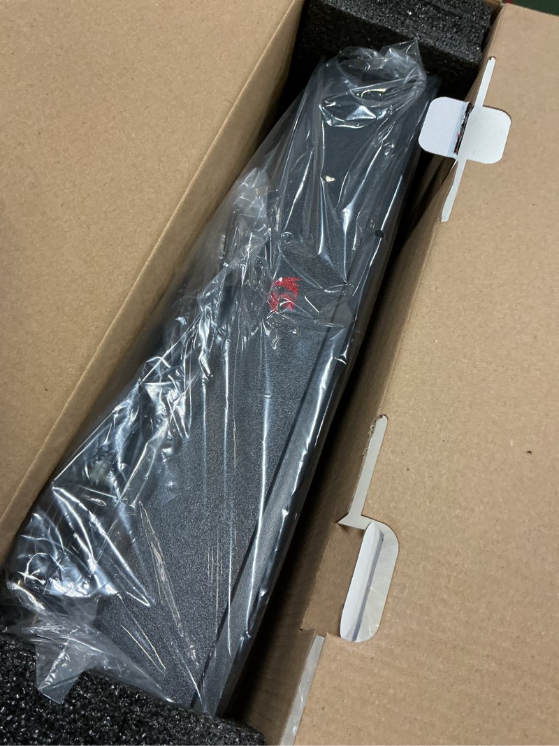 Condition photo showing Good Condition for Redragon GS560 RGB Desktop Soundbar, 2.0 Channel Computer Speaker with Dynamic Lighting Bar Audio-Light Sync/Display, Touch-Control Backlit with Volume Knob, USB Powered w/ 3.5mm Cable, Black