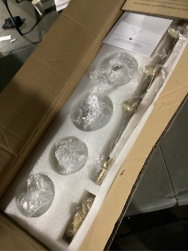 Condition photo showing New/Like New for Modern Sputnik Chandelier, 6-Light Gold Pendant Light Mid Century Globe Chandelier with Milk Glass Shade Linear Pendant Chandelier for Dining Room Foyer Kitchen Bedroom