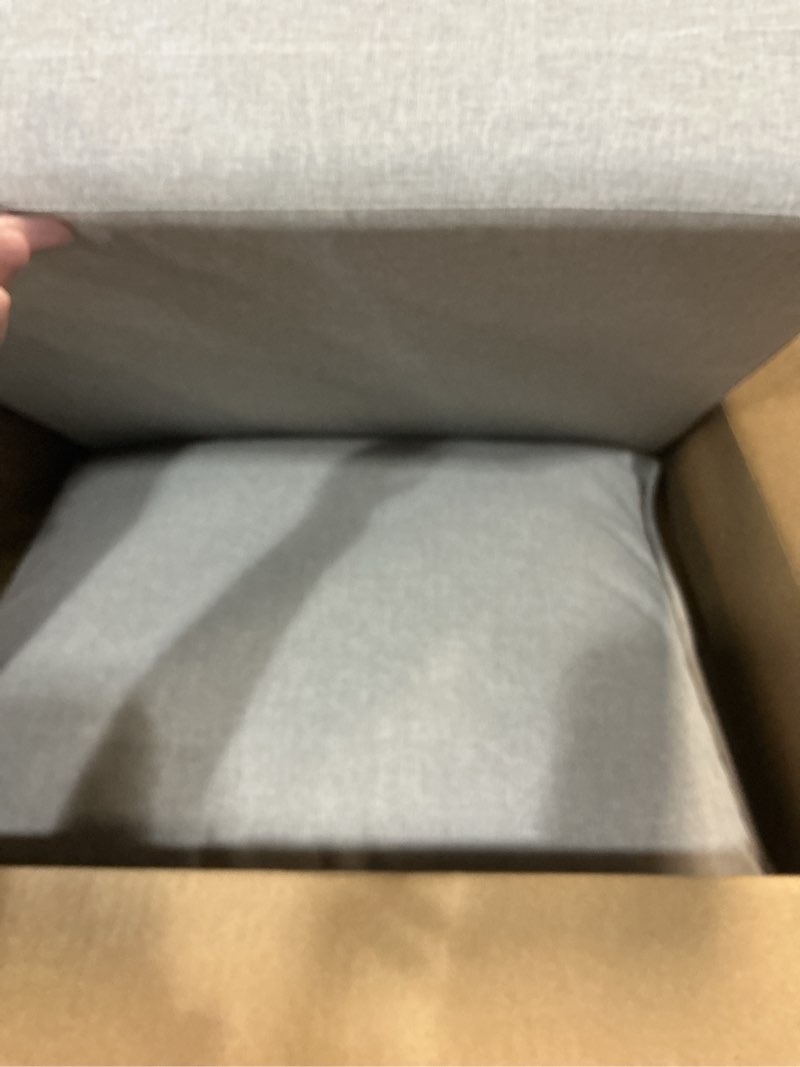 Condition photo showing New/Like New for arden olefin outdoor foam deep seat cushion set, 24x24, premium high-density foam, never flattens, weather-proof for patio chair sofa couch, paloma woven texture certi-pur foam paloma woven texture 1 pack (color may vary ours is light grey)