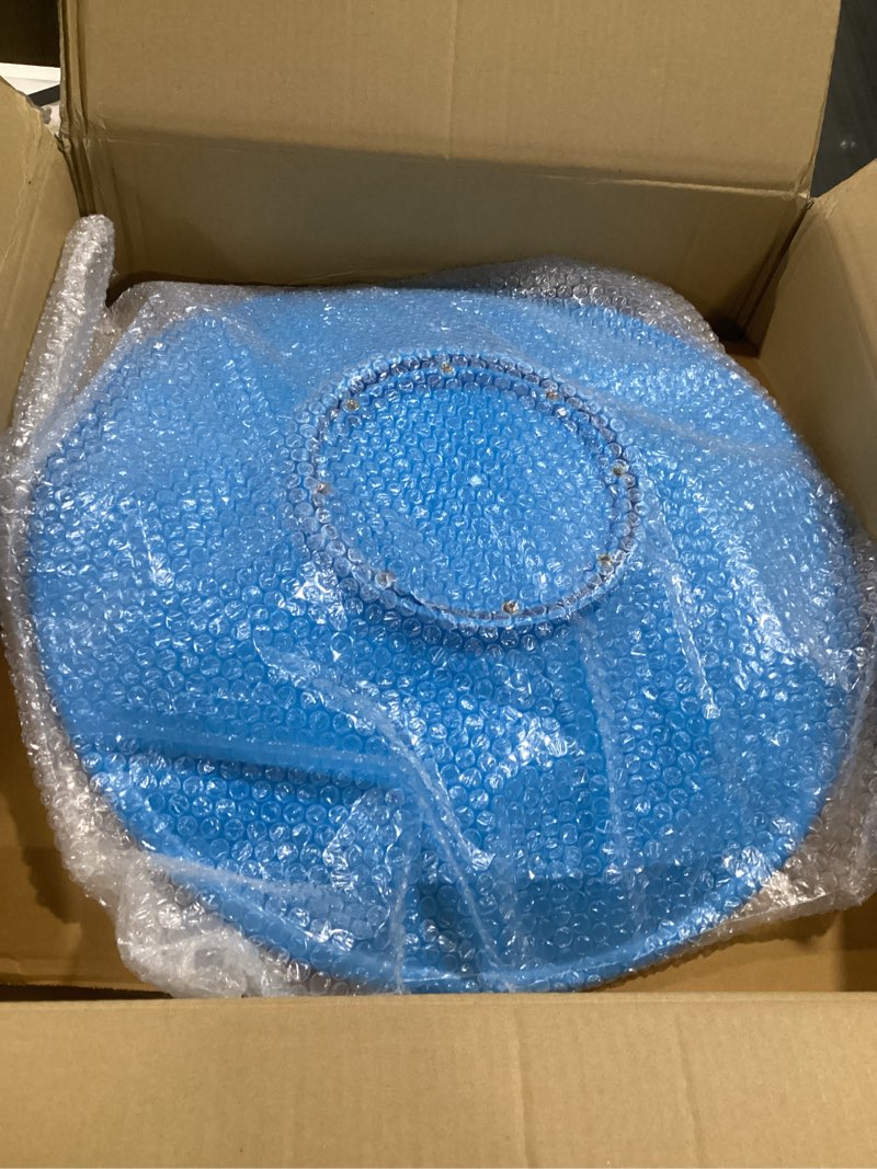 Condition photo showing New/Like New for Zhenx Spinning Chair for Autistic Kids (Ages 3-18) - 220LBS Capacity Sensory Swivel Seat - Sensory Toy for Teens with ADHD/Autism - Sit and Spin Calming Gift to Improve Focus & Body Balance (Blue) Blue Metal