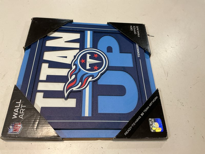 Condition photo showing Good Condition for YouTheFan NFL Tennessee Titans Slogan Series 3D Wall Art
