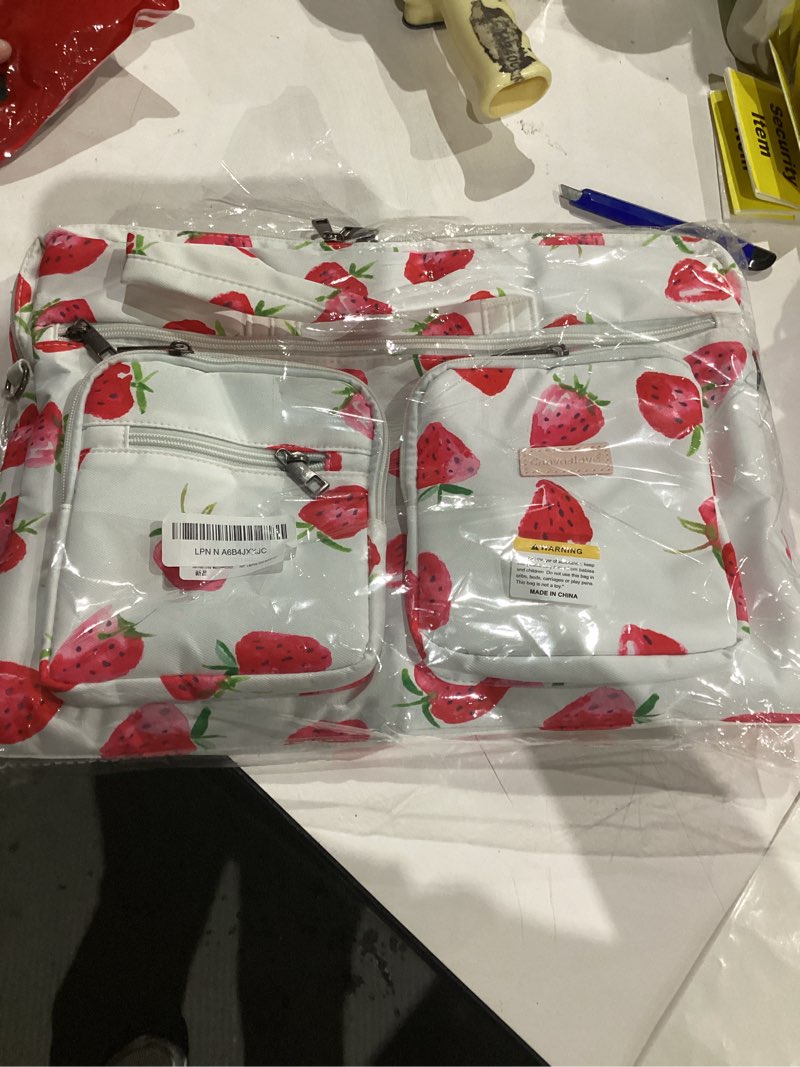 Condition photo showing Good Condition for Canvaslove Multi-Pockets Laptop Case Bag, Rebound Bubble Cushioned Briefcase Shoulder Bag Fits 15.6-16 Inch Laptop (Strawberry) Strawberry(muti-pockets)