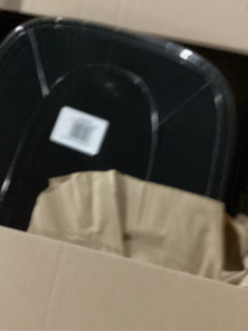 Condition photo showing Good Condition for Arm & Hammer Rimmed Cat Litter Box with High Sides and Microban, Made in USA Pearl White/ Dark Gray Standard