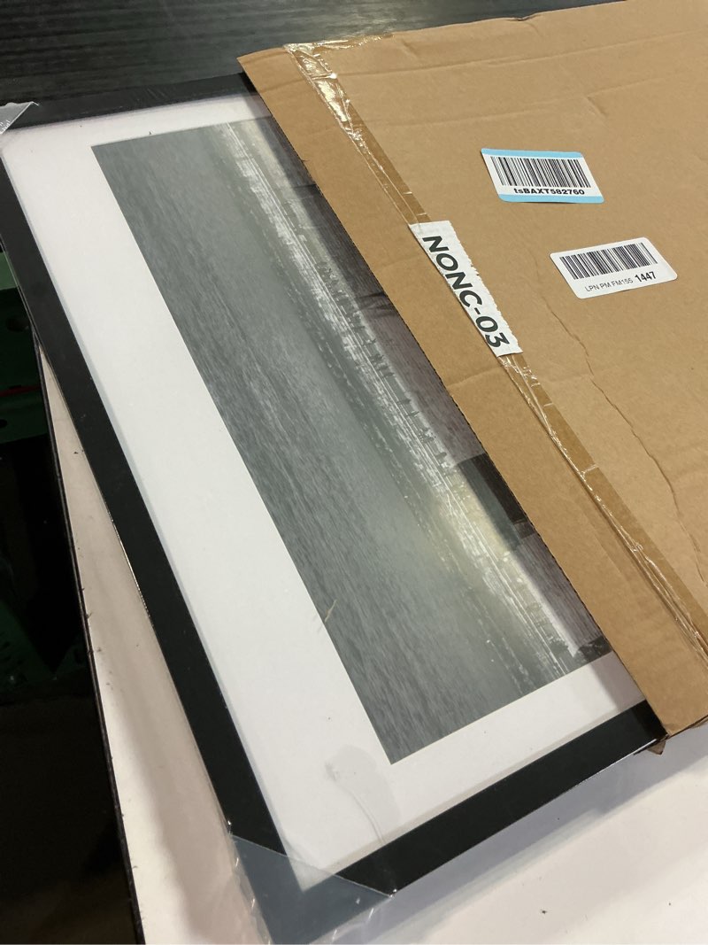 Condition photo showing Good Condition for enjoybasics 18x24 picture frame, display poster 16x20 with mat or 18 x 24 without mat, wall gallery photo frames, black, 2 pack