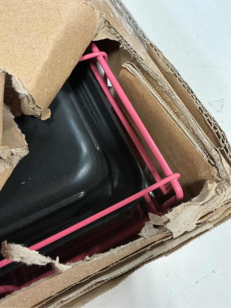 Condition photo showing Good Condition for fdw dog crate for small dogs 18 inch folding metal wire pet cage single door w/divider panel indoor outdoor kennel leak-proof plastic tray,pink pink 18 inch single door
