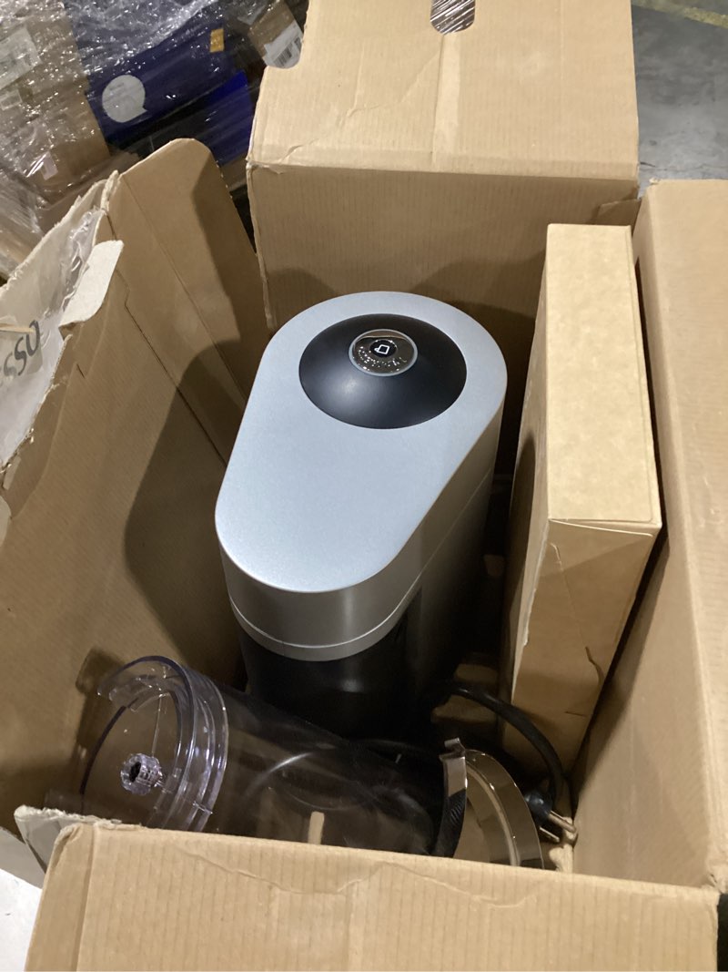 Condition photo showing As Is for Nespresso Vertuo Plus Coffee and Espresso Maker by De'Longhi, Grey Machine Only Gray