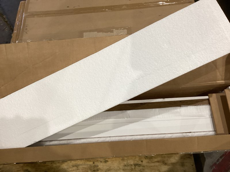 Condition photo showing Good Condition for Console Table Coffee Bar Cabinet Sofa Table,31.5 L x 13.8 D x 34.65 H,Entryway Table with 2 Storage Cabinets, Farmhouse Buffet Sideboard for Kitchen, Foyer,Hallway (White)