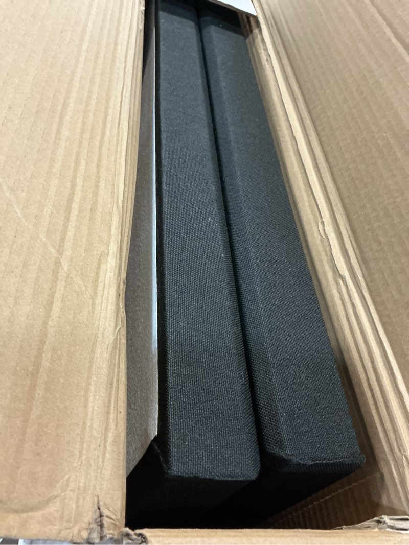 Condition photo showing Good Condition for umiacoustics 2 pcs acoustic panel, 47.2" x 23.6" x 2" fiberglass sound proof wall panels, sound absorbing panels for studios, office, home theater. black 47.2" x 23.6"-2pcs black