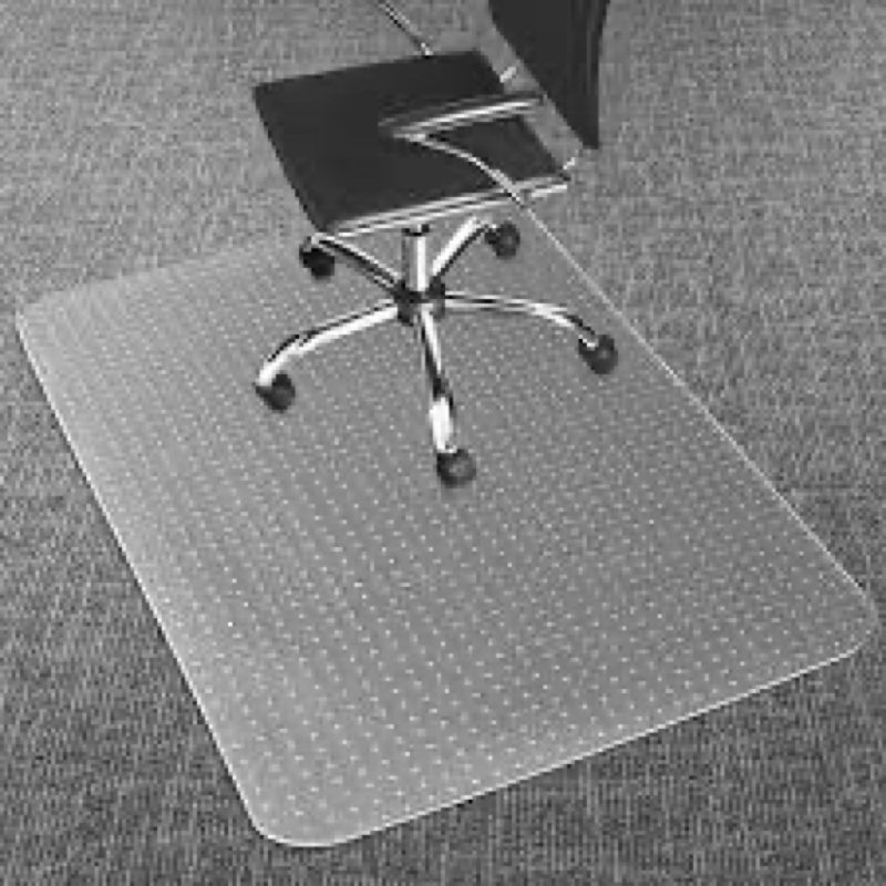 Office Chair Mat for Low Pile Carpet with Lip, 36" x 48" Clear Heavy Duty Plastic Floor Protector fo