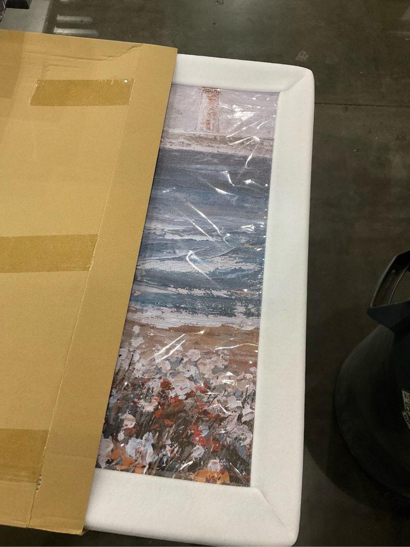 Condition photo showing New/Like New for Abstract Wall Art Modern Abstract Artwork Canvas Prints Picture Black Gold Graffiti Modern Wall Artwork Bedroom Living Room Office Decoration Ready To Hang 24"x48" With Framed 48"L x 24"W black gold