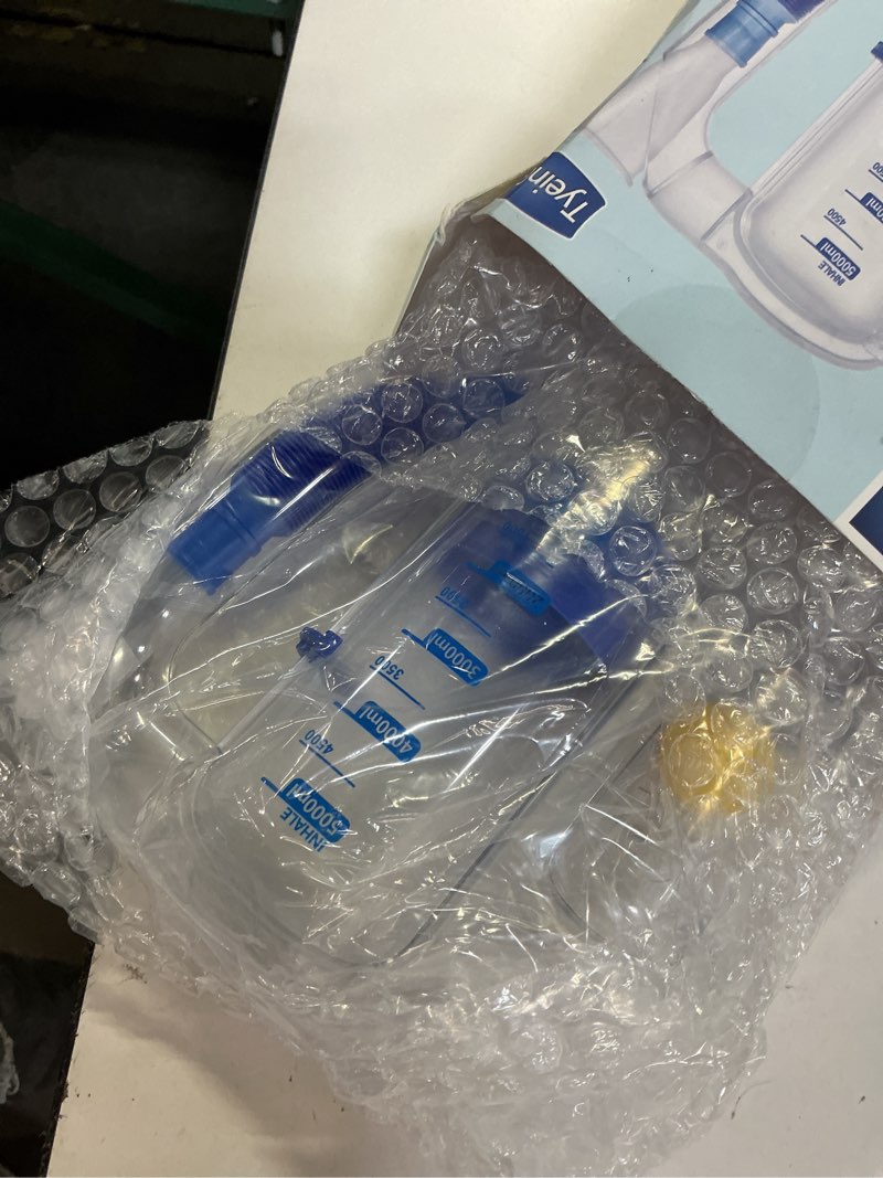 Condition photo showing Good Condition for breathing exercise device for lungs, lung exerciser device – 5000ml volumetric deep breathing trainer with flow rate indicator for respiratory health & recovery transparent