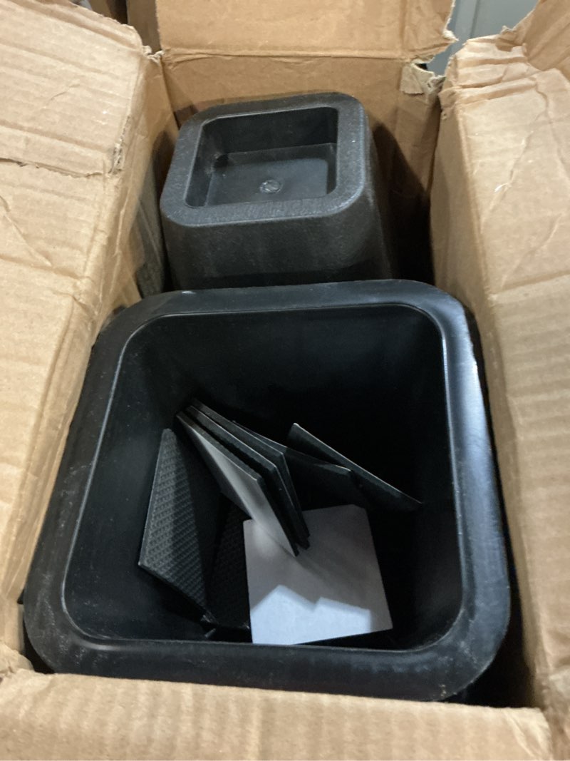 Condition photo showing Good Condition for 8 pack 6 inch heavy duty bed risers,furniture risers stackable black couch riser for sofa, chair, cabinet, desk, supports up to 2200 lbs per leg