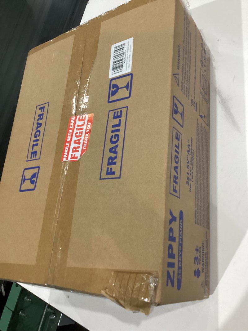 Condition photo showing New/Like New for ZIPPY Kids Piano Keyboard, 25 Keys Digital Piano for Kids, Touch Sensitive Control Panel, Volume Adjustable, Mini Music Educational Instrument Toy, Wood Piano for Toddlers Girls Boys (Walnut)