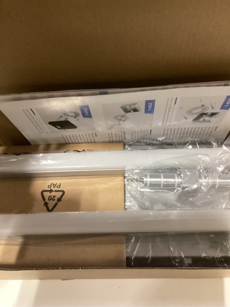 Condition photo showing New/Like New for Ensenior Modern Bathroom Vanity Light 48 Inch, Built-in Dimmer, 28W Dimmable 5CCT LED Light Fixture Over Mirror, Baked-on Matte Grey Vanity Lights for Mirror Cabinets Bedroom - FCC & ETL Certificated 48 Inch Matte Grey