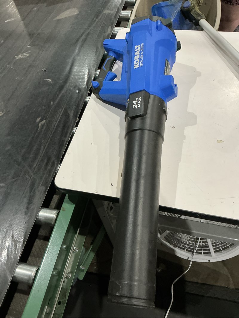 Condition photo showing As Is for leaf blower flare tip nozzle for kobalt 24v khb 2024b-03 24 volt