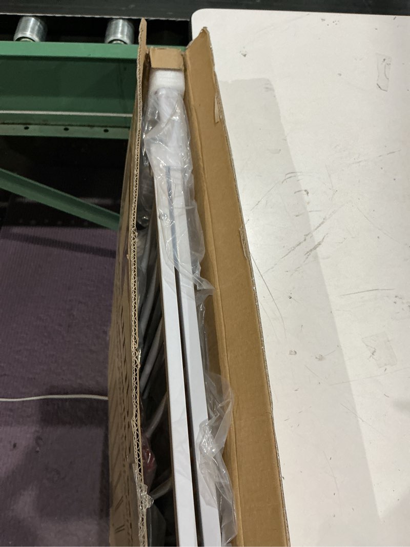 Condition photo showing Good Condition for cumbor 34" extra tall no bottom bar baby gate for stairs, 29.2-43" dog gate, white
